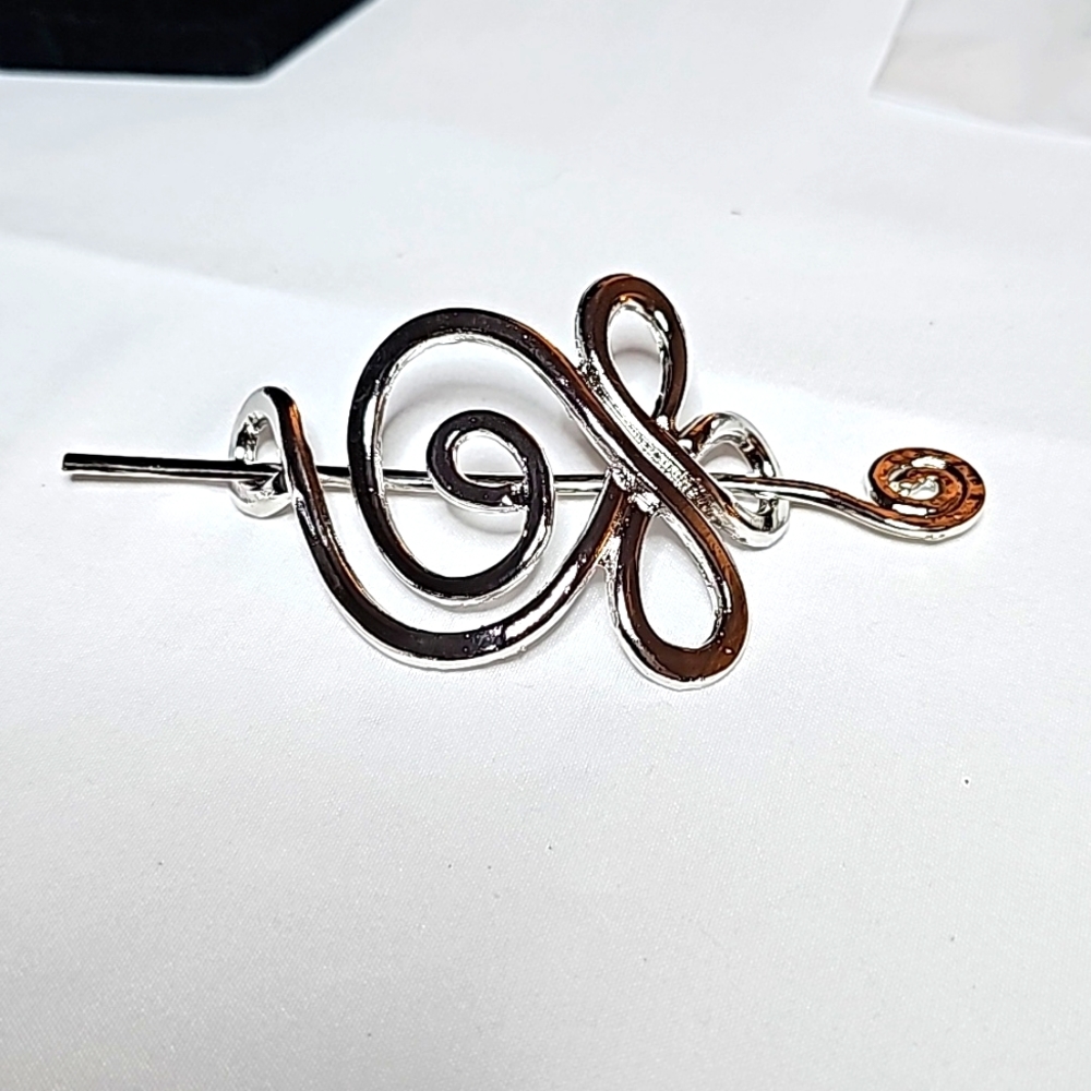 Silver Hairstyling Stick